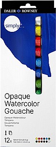 סט גואש אומנות 12*12 מ"ל סט 6 דאלר ראוני סט גואש אומנות 12*12 מ"ל סט 6 דאלר ראוני