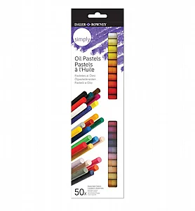 סט 50 צבעי פסטל שמן - Daler Rowney - Simply סט 50 צבעי פסטל שמן - Daler Rowney - Simply