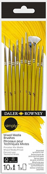 �� 10 ������� ���� ���� ������ Daler Rowney Simply Mixed Media