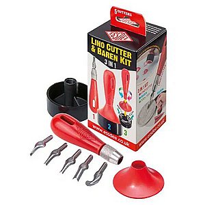 ערכת גילוף והדפס 3 ב-1 – ESSDEE Lino Cutter & Baren Kit ערכת גילוף והדפס 3 ב-1 – ESSDEE Lino Cutter & Baren Kit