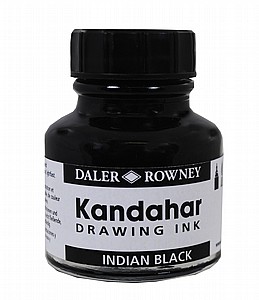 דיו לרישום וקליגרפיה 28 מ"ל BLACK KANDAHAR דיו לרישום וקליגרפיה 28 מ"ל BLACK KANDAHAR