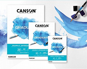 כנסון בלוק GRADUATE אקוורל CANSON- גדלים שונים כנסון בלוק GRADUATE אקוורל CANSON- גדלים שונים