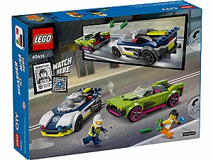 לגו סיטי - מרדף מכונית משטרה ומכונית־על (60415) | LEGO City לגו סיטי - מרדף מכונית משטרה ומכונית־על (60415) | LEGO City