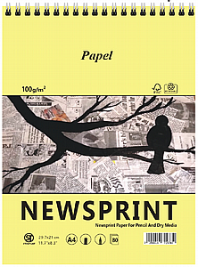 בלוק ספירלה NEWSPRINT בלוק ספירלה NEWSPRINT