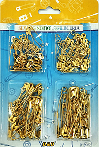 סיכות ביטחון זהב מעורב גדלים ארט סיכות ביטחון זהב מעורב גדלים ארט