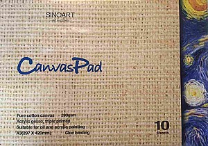 בלוק דפי קנבס 280 גרם A4 סינו בלוק דפי קנבס 280 גרם A4 סינו