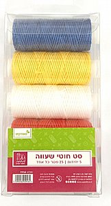 סט 5 חוטי שעווה 25 מ' כ"א סט 5 חוטי שעווה 25 מ' כ"א
