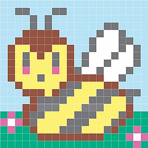 ערכת רקמה תך קצר 20X20 - דבורה ערכת רקמה תך קצר 20X20 - דבורה