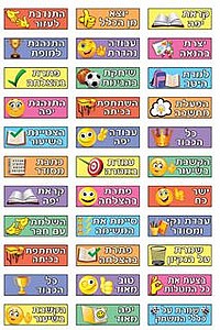 מדבקות צעדים חיזוקים מדבקות צעדים חיזוקים