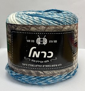 צמר כרמל CARMEL - מתחלפים ירוק 100 גרם צמר כרמל CARMEL - מתחלפים ירוק 100 גרם