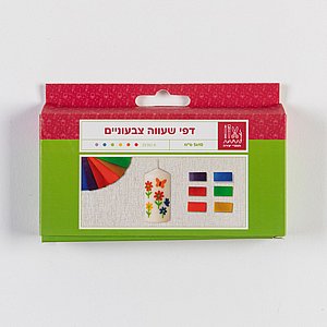 דפי שעווה צבעוניים 6 גוונים 10*5 ס"מ דפי שעווה צבעוניים 6 גוונים 10*5 ס"מ