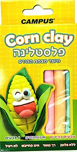 פלסטלינה תירס 6 צבעים פסטל קמפוס פלסטלינה תירס 6 צבעים פסטל קמפוס