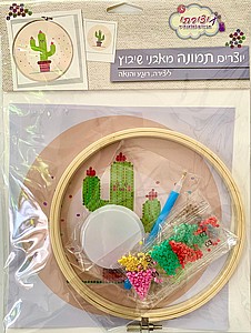 קיט מסגרת עם אבני שיבוץ קקטוס קיט מסגרת עם אבני שיבוץ קקטוס