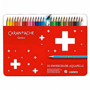 עפרונות אקוורל צבעוניים 30 יח' קארנדאש CARANDACHE Aquarelle עפרונות אקוורל צבעוניים 30 יח' קארנדאש CARANDACHE Aquarelle