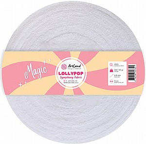 חוט טריקו פרוס לוליפופ-LOLYPOP -לבן WHITE-01 חוט טריקו פרוס לוליפופ-LOLYPOP -לבן WHITE-01