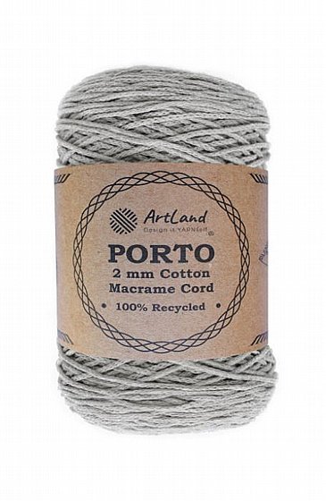 MACRAME PORTO ����� �����- 3 ���� ���� (Light Gray)