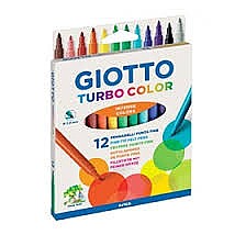 טוש טורבו קולור 12 יח' GIOTTO טוש טורבו קולור 12 יח' GIOTTO