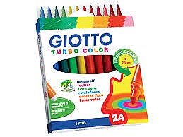 טושים טורבו קולור 24 יח' GIOTTO טושים טורבו קולור 24 יח' GIOTTO