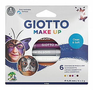 סט 6 עפרונות איפור צבעים מטאליים GIOTTO סט 6 עפרונות איפור צבעים מטאליים GIOTTO