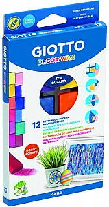 צבעי שעווה דבורים טבעית 12 יח' צבעוני GIOTTO צבעי שעווה דבורים טבעית 12 יח' צבעוני GIOTTO