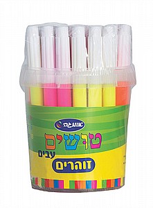 טושים זוהרים 32 יח' בכוס טושים זוהרים 32 יח' בכוס
