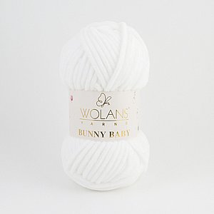 צמר קטיפה באני בייבי BUNNY BABY - לבן 01 צמר קטיפה באני בייבי BUNNY BABY - לבן 01
