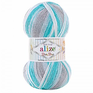 צמר בייבי בסט באטיק - אפור תכלת 7264 - Baby Best Batik צמר בייבי בסט באטיק - אפור תכלת 7264 - Baby Best Batik