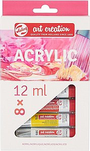 סט 8 יח' אקריליק 12 מ"ל טלנס סט 8 יח' אקריליק 12 מ"ל טלנס