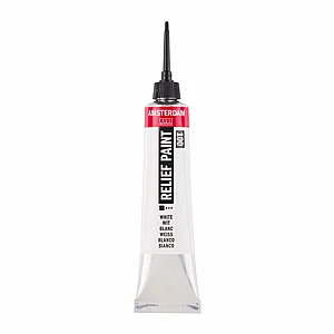תוחם זכוכית 20 מ"ל לבן 100 Amsterdam Relief Paint תוחם זכוכית 20 מ"ל לבן 100 Amsterdam Relief Paint