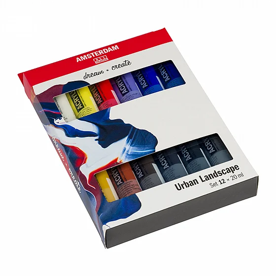 Amsterdam ������� �� ���� ������� 12�20 �"� - Amsterdam Urban Landscape Acrylic Paint Set