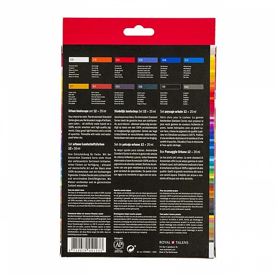 Amsterdam ������� �� ���� ������� 12�20 �"� - Amsterdam Urban Landscape Acrylic Paint Set