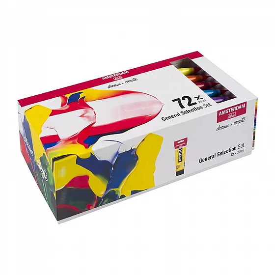 ������� �� ���� ������� ������ 72�20 �"� - Amsterdam General Selection Acrylic Paint Set