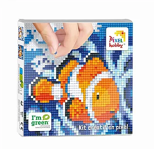 פיקסל הובי - דג ליצן 12X12 ס"מ פיקסל הובי - דג ליצן 12X12 ס"מ