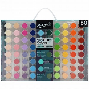 סט צבעי אקריליק 80 גוונים 3.5 מ"ל סט צבעי אקריליק 80 גוונים 3.5 מ"ל