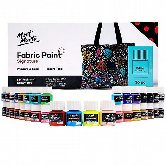  �� ���� �� 36 ������ 20 �"� � Mont Marte Fabric Paint Set  